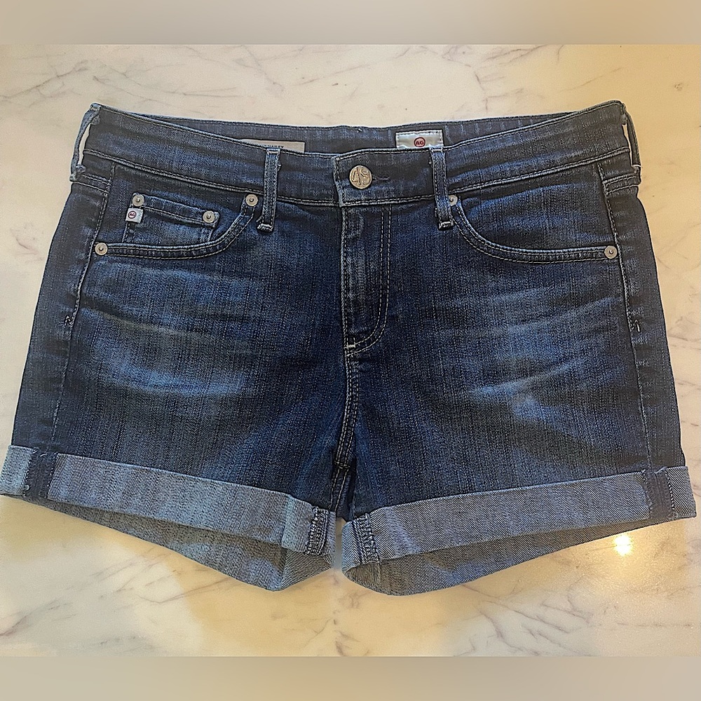 AG The Hailey Ex-Boyfriend Roll-Up Denim Shorts